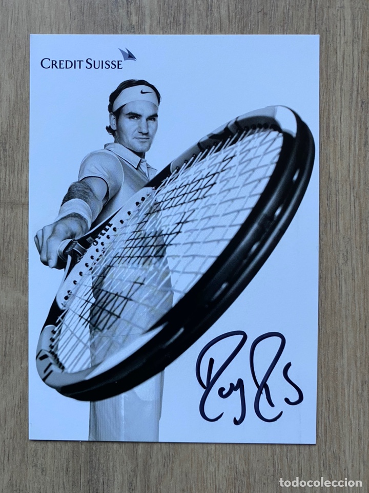 Sports collectibles: Foto Fancard limited signed Roger Federer Aut&oacute;grafo original firmado a mano