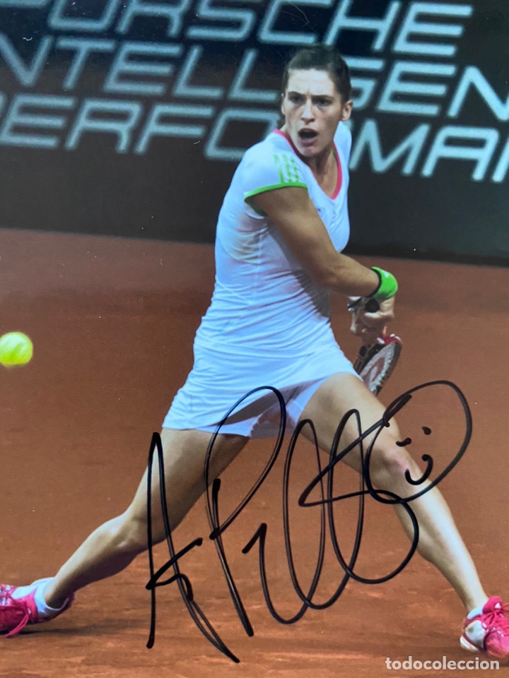 Sammelleidenschaft Sport: Aut&oacute;grafo de Andrea Petkovic foto original firmada a mano WTA Tenis