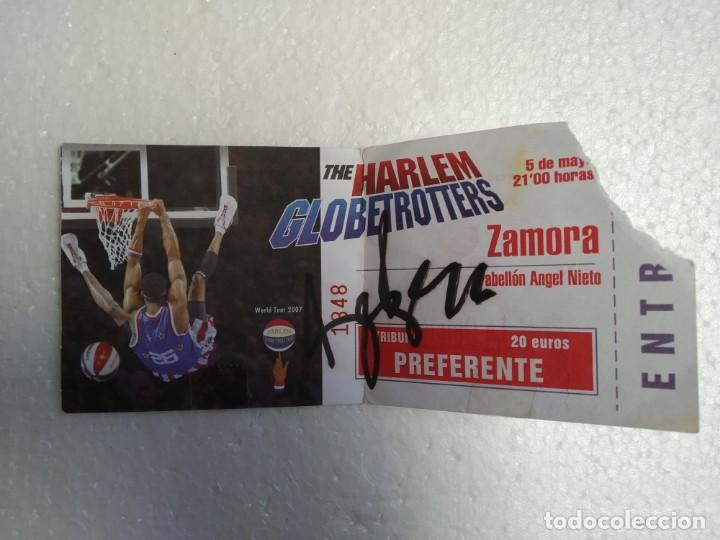 Sammelleidenschaft Sport: ENTRADA THE HARLEM GLOBETROTTERS FIRMADA