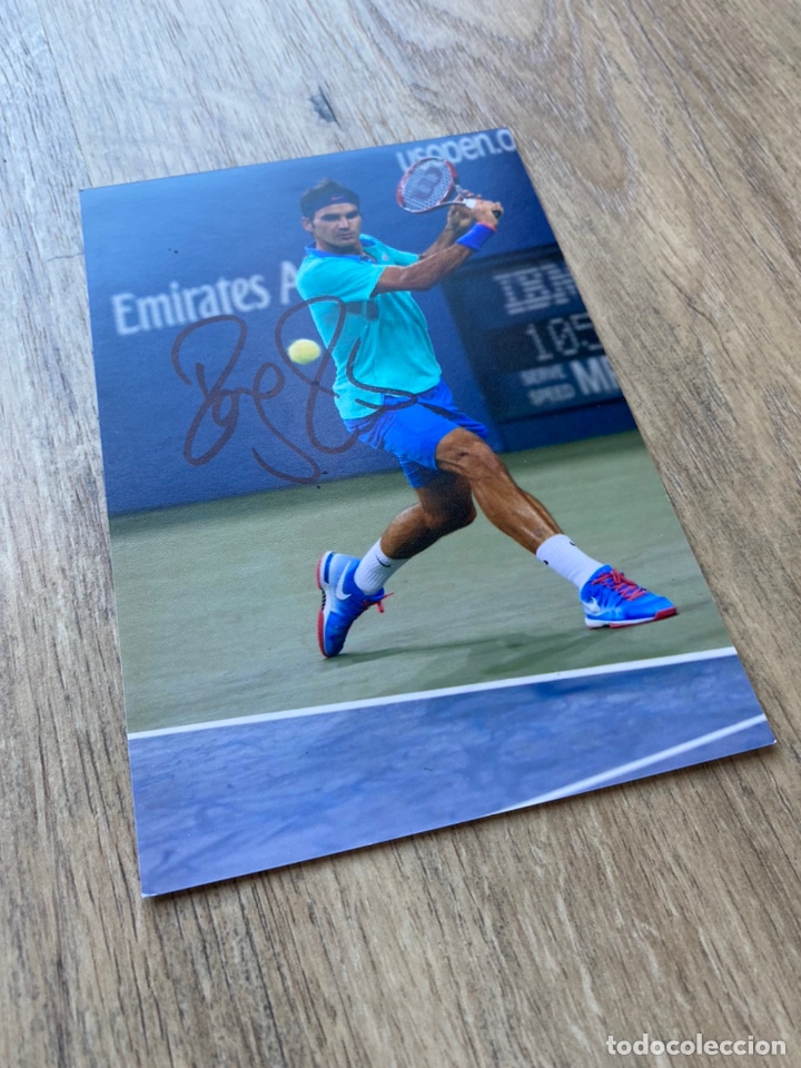 Coleccionismo deportivo: Roger Federer Aut&oacute;grafo original signed USA open Tenis - Foto 2