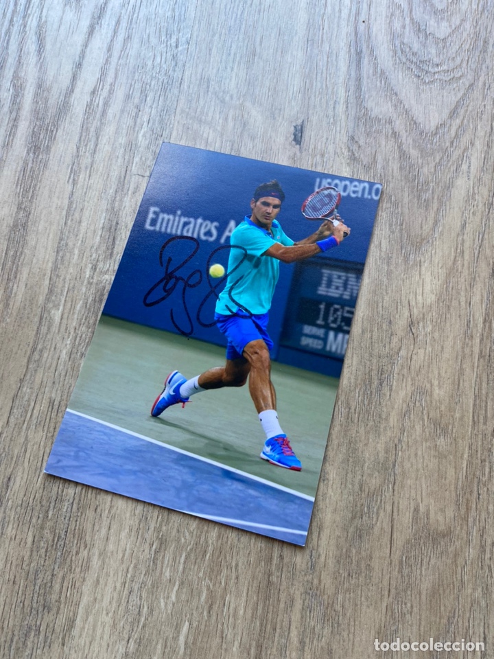 Coleccionismo deportivo: Roger Federer Aut&oacute;grafo original signed USA open Tenis - Foto 3