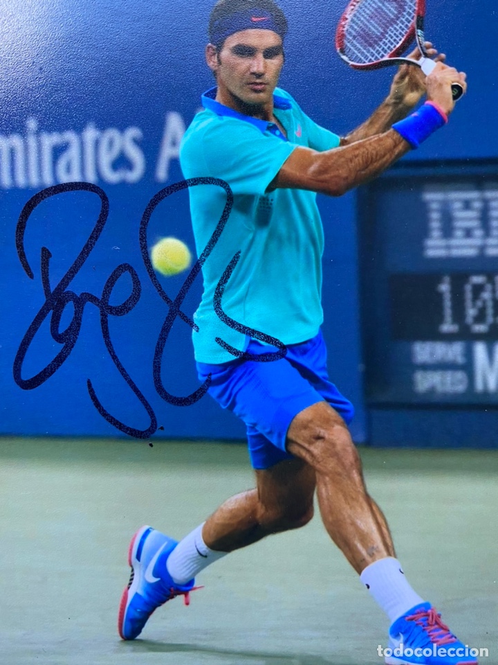 Coleccionismo deportivo: Roger Federer Aut&oacute;grafo original signed USA open Tenis - Foto 4