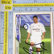 Coleccionismo deportivo: CROMO TRADING CARD LIGA 2004 2005. REAL MADRID CLUB DE FÚTBOL. AUTÓGRAFO FIRMA WALTER SAMUEL
