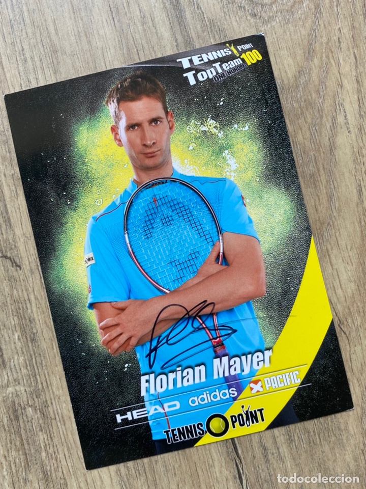 Coleccionismo deportivo: Aut&oacute;grafo Original de Flori&aacute;n Mayer. TENIS - Foto 3