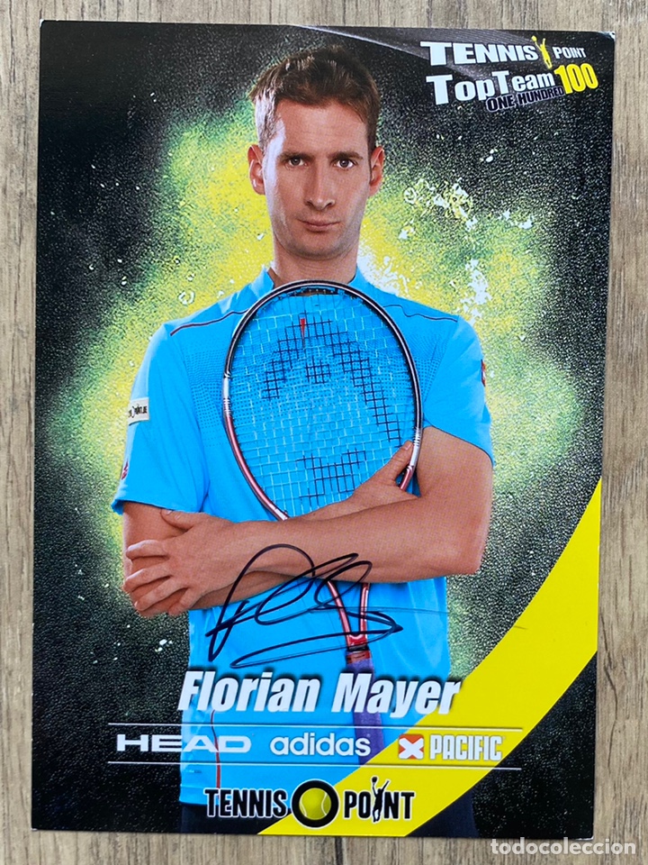 Coleccionismo deportivo: Aut&oacute;grafo Original de Flori&aacute;n Mayer. TENIS - Foto 1