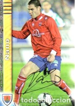 Sports collectibles: CROMO FIRMADO - AUTOGRAFO FUTBOL - NANO - NUMANCIA