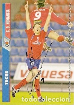 Sports collectibles: CROMO FIRMADO - AUTOGRAFO FUTBOL - TOCHE - NUMANCIA
