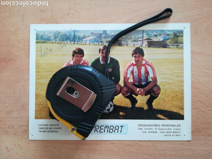Sports collectibles: Estanis Argote. Aut&oacute;grafo original. A&ntilde;os 80.