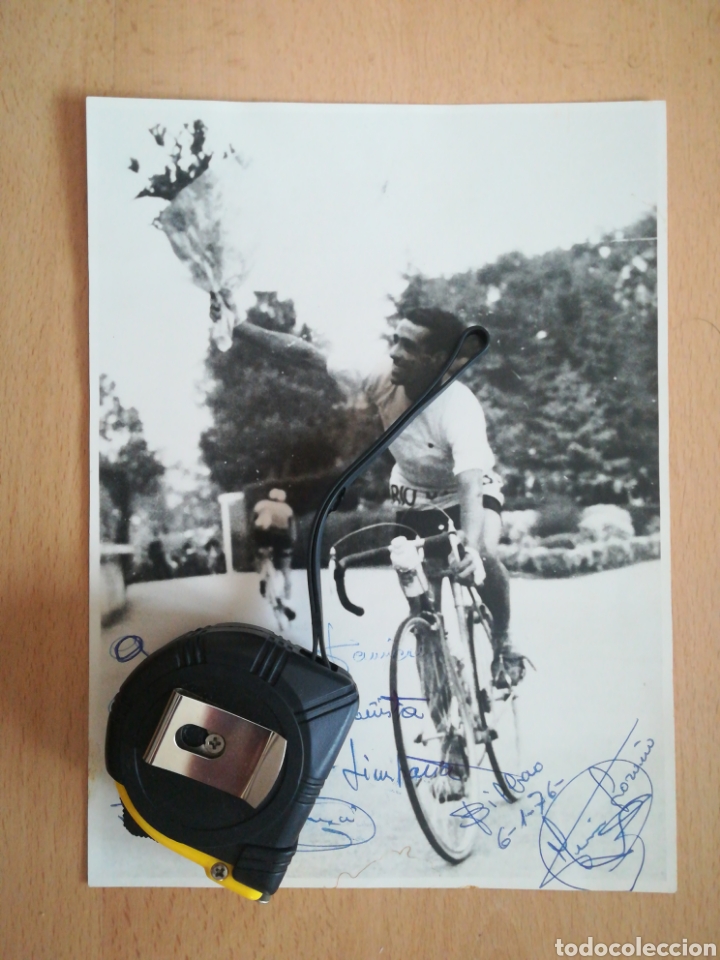 Coleccionismo deportivo: Dedicatoria y aut&oacute;grafo del gran campe&oacute;n Jes&uacute;s Loro&ntilde;o. - Foto 1
