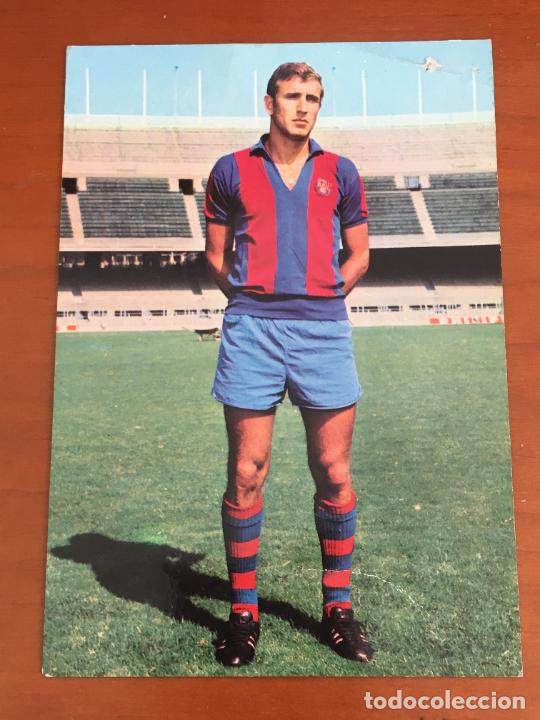Sports collectibles: carles rexach futbol club barcelona postal original con autografo