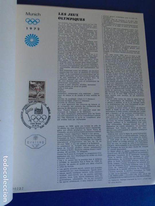 Coleccionismo deportivo: (COM-211200)SELLOS MUNICH 1972 Y AUTOGRAFOS - Foto 4
