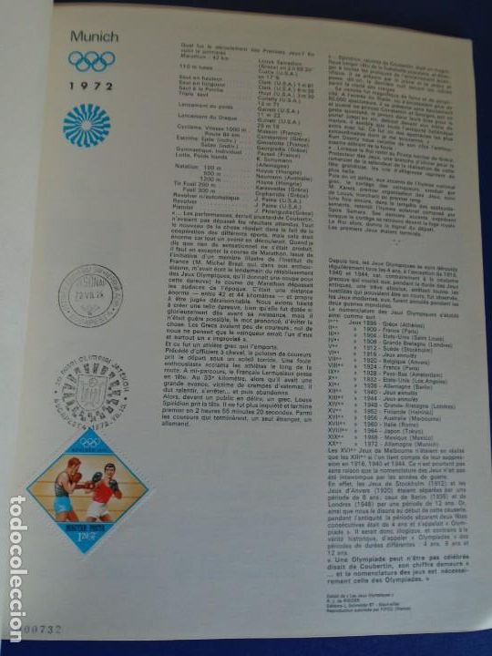 Coleccionismo deportivo: (COM-211200)SELLOS MUNICH 1972 Y AUTOGRAFOS - Foto 6