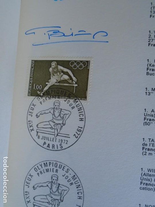 Coleccionismo deportivo: (COM-211200)SELLOS MUNICH 1972 Y AUTOGRAFOS - Foto 9