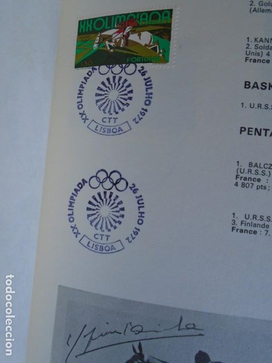 Coleccionismo deportivo: (COM-211200)SELLOS MUNICH 1972 Y AUTOGRAFOS - Foto 11