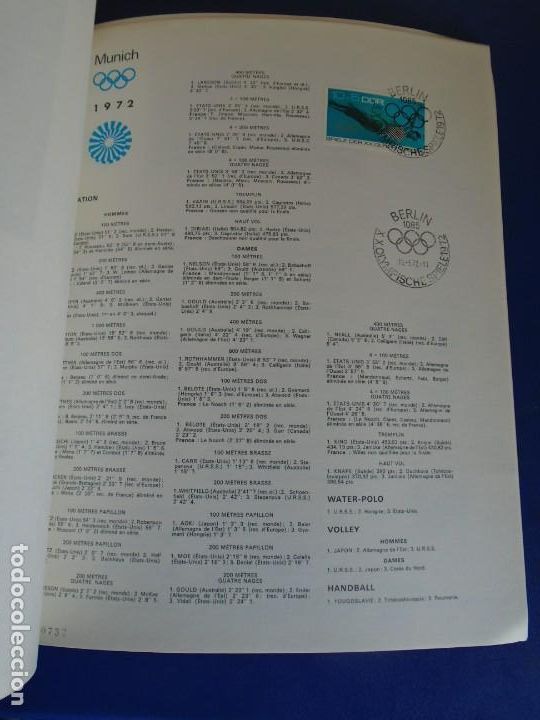 Coleccionismo deportivo: (COM-211200)SELLOS MUNICH 1972 Y AUTOGRAFOS - Foto 16