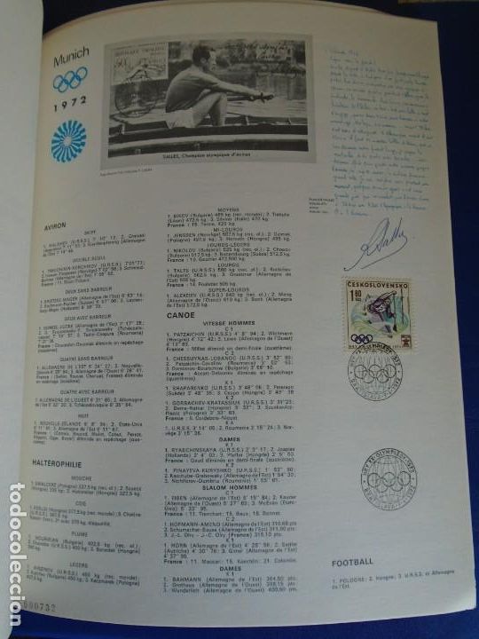 Coleccionismo deportivo: (COM-211200)SELLOS MUNICH 1972 Y AUTOGRAFOS - Foto 18
