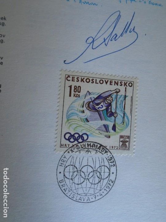 Coleccionismo deportivo: (COM-211200)SELLOS MUNICH 1972 Y AUTOGRAFOS - Foto 19