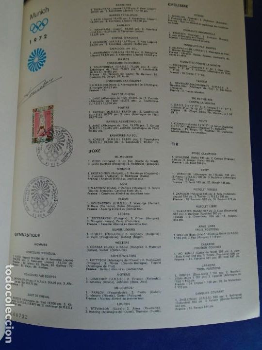 Coleccionismo deportivo: (COM-211200)SELLOS MUNICH 1972 Y AUTOGRAFOS - Foto 20