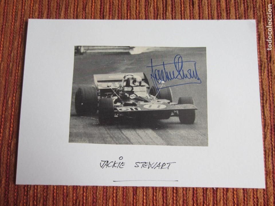 Sammelleidenschaft Sport: FIRMA AUT&Oacute;GRAFO DE JACKIE STEWART. F&Oacute;RMULA 1.COCHES. ORIGINAL A MANO AUT&Eacute;NTICO-2