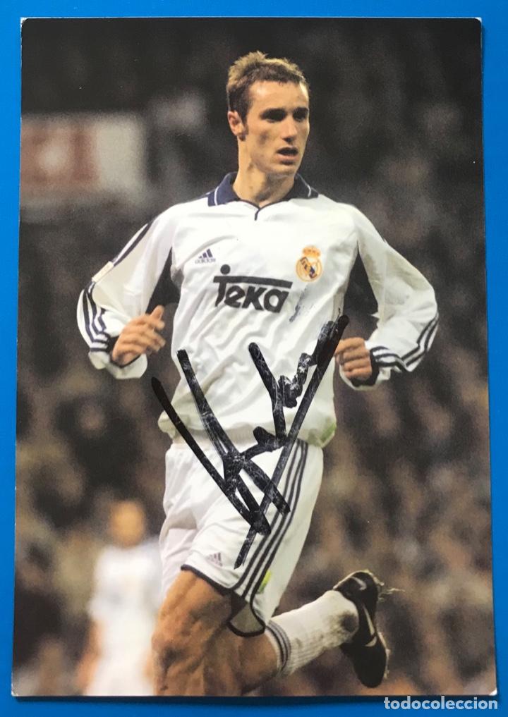 Sammelleidenschaft Sport: Ivan Helguera - Real Madrid Club de F&uacute;tbol - Aut&oacute;grafo original (11 X 15,5)