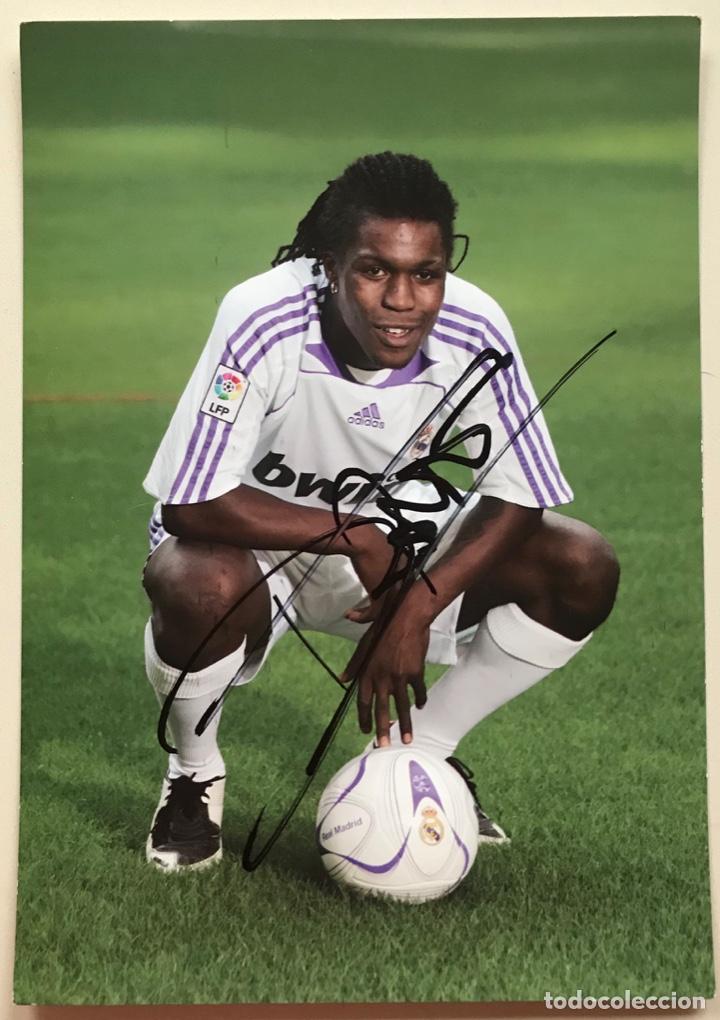 Sammelleidenschaft Sport: Drenthe - Real Madrid Club de F&uacute;tbol - Aut&oacute;grafo Original - Gran tarjeta 15 X 21 cms.