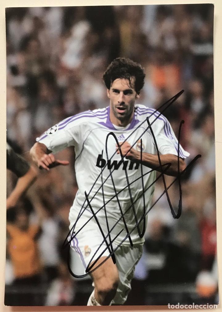 Sammelleidenschaft Sport: Van Nistelrooy - Real Madrid Club de F&uacute;tbol - Aut&oacute;grafo Original - Gran Tarjeta 15 X 21 cms.