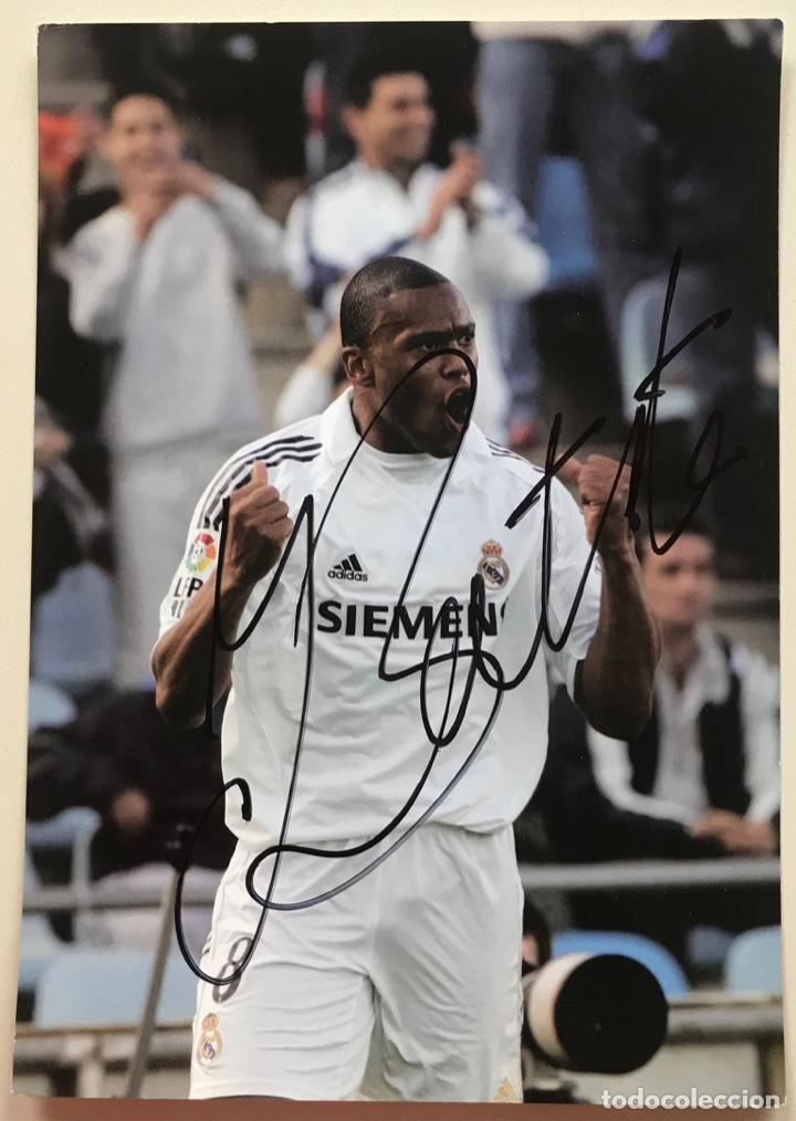 Sammelleidenschaft Sport: Baptista - Real Madrid Club de F&uacute;tbol - Aut&oacute;grafo Original - Gran tarjeta 15 X 21 cms.