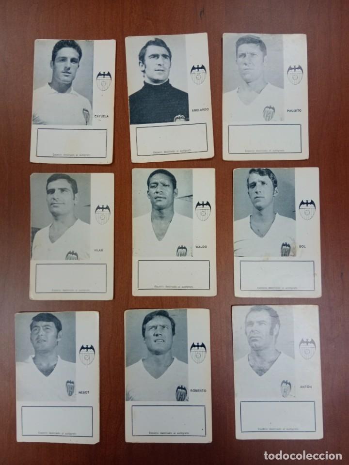 Sammelleidenschaft Sport: 25 TARJETAS PARA RECOGER AUTOGRAFOS DE JUGADORES Y DIRECTIVOS - VALENCIA C.F. CF - A&Ntilde;OS 60 / 70