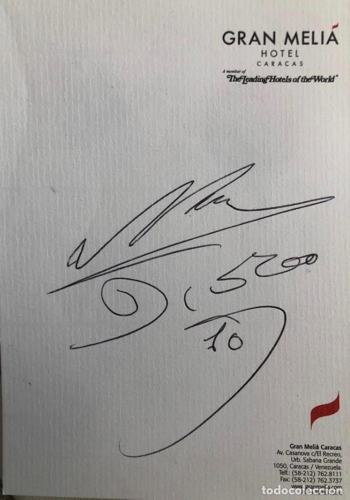 Coleccionismo deportivo: AUTOGRAFO AUTENTICO MARADONA - Foto 1