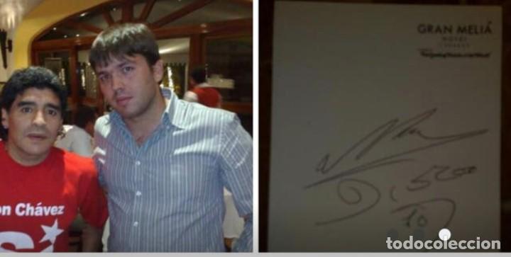 Coleccionismo deportivo: AUTOGRAFO AUTENTICO MARADONA - Foto 3