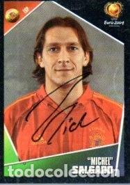 Collectionnisme sportif: CROMO FIRMADO - AUTOGRAFO FUTBOL - MICHEL SALGAO - ESPA&Ntilde;A