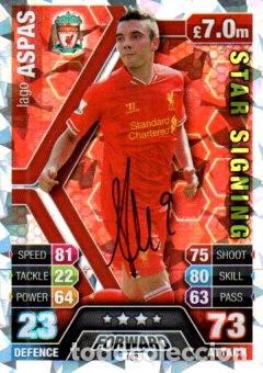 Sammelleidenschaft Sport: CROMO FIRMADO - AUTOGRAFO FUTBOL - ASPAS - LIVERPOOL