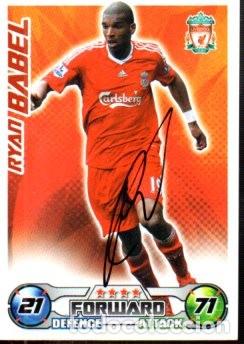 Sports collectibles: CROMO FIRMADO - AUTOGRAFO FUTBOL - BABEL - LIVERPOOL