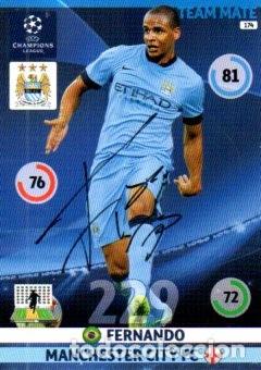 Sammelleidenschaft Sport: CROMO FIRMADO - AUTOGRAFO FUTBOL - FERNANDO - MANCHESTER CITY