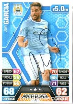 Sammelleidenschaft Sport: CROMO FIRMADO - AUTOGRAFO FUTBOL - JAVI GARCIA - MANCHESTER CITY
