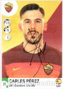 Sammelleidenschaft Sport: CROMO FIRMADO - AUTOGRAFO FUTBOL - CARLES PEREZ - ROMA