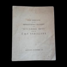 Coleccionismo deportivo: (F-230442)CENA SITTARSE BOYS(HOLANDA)POR EL C.F.BARCELONA 1947,FIRMAS SAMITIER,BASORA,RAMALLETS,
