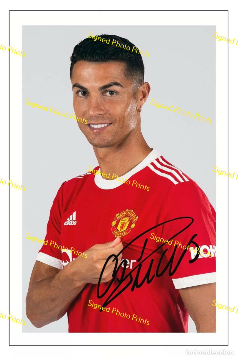 Sammelleidenschaft Sport: CRISTIANO RONALDO &rdquo;MANCHESTER UNITED&rdquo; - FOTO FIRMADA - FIRMA IMPRESA - ENV&Iacute;O GRATIS