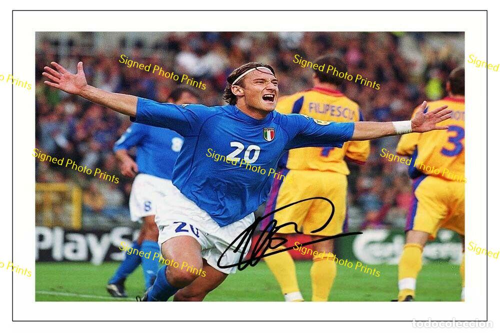 Sammelleidenschaft Sport: Francesco Totti &rdquo;ITALIA&rdquo; - FOTO FIRMADA - FIRMA IMPRESA - ENV&Iacute;O GRATIS
