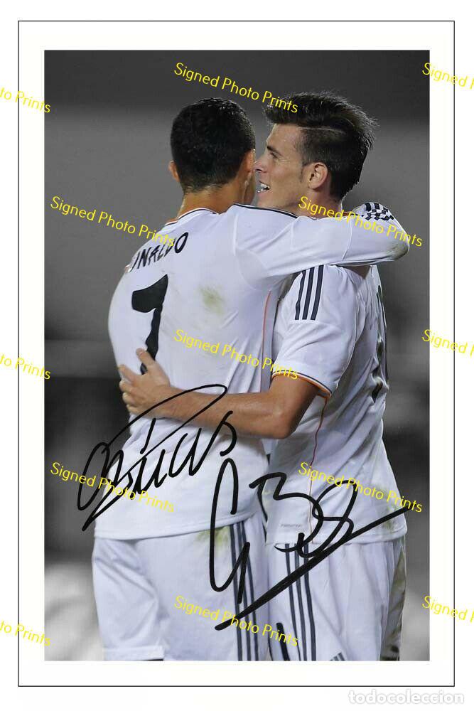 Sammelleidenschaft Sport: Gareth Bale & Cristiano Ronaldo &rdquo;REAL MADRID&rdquo; - FOTO FIRMADA - FIRMA IMPRESA - ENV&Iacute;O GRATIS