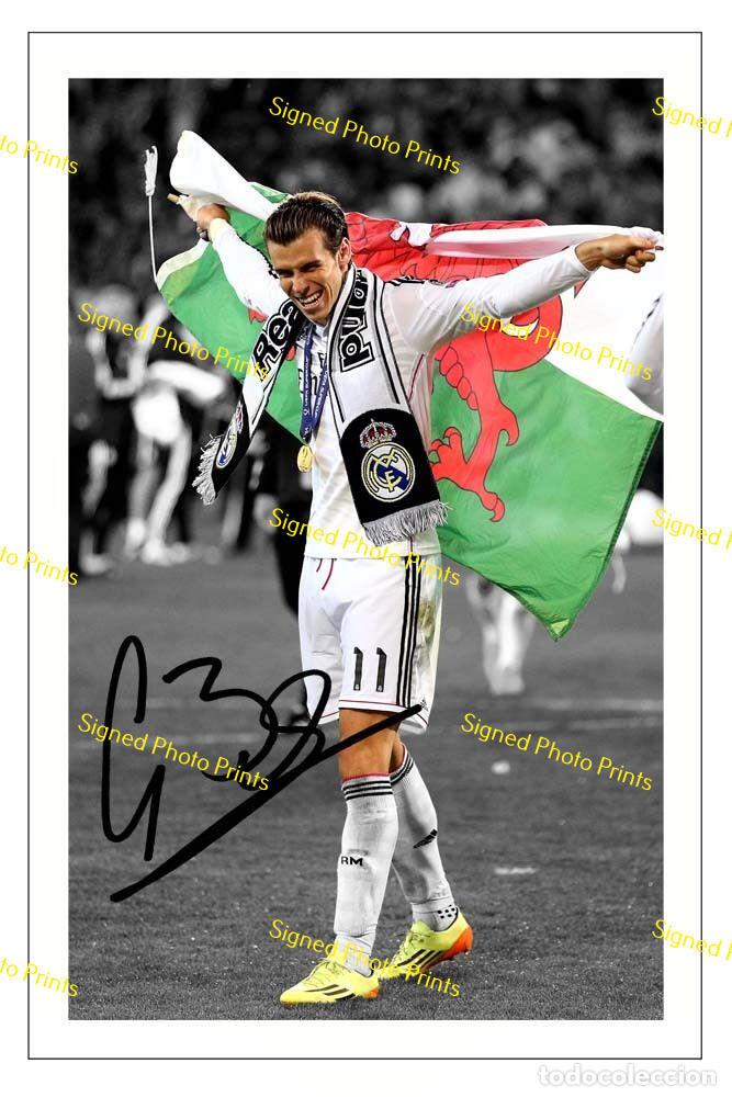 Sammelleidenschaft Sport: Gareth Bale &rdquo;REAL MADRID&rdquo; - FOTO FIRMADA - FIRMA IMPRESA - ENV&Iacute;O GRATIS