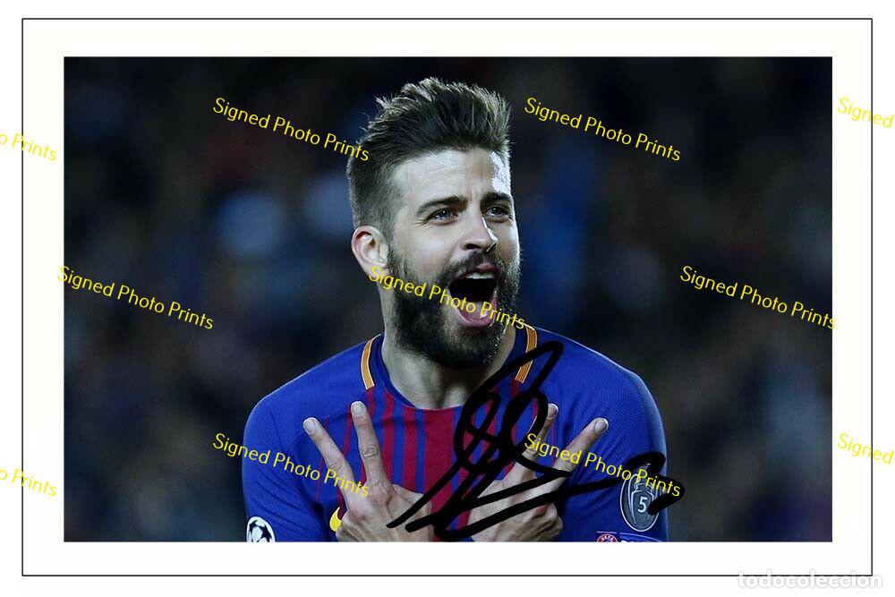 Sammelleidenschaft Sport: Gerard Piqu&eacute; &rdquo;BARCELONA&rdquo; - FOTO FIRMADA - FIRMA IMPRESA - ENV&Iacute;O GRATIS