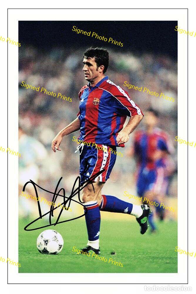 Sammelleidenschaft Sport: Gheorghe Hagi &rdquo;BARCELONA&rdquo; - FOTO FIRMADA - FIRMA IMPRESA - ENV&Iacute;O GRATIS