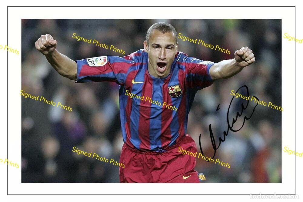Sammelleidenschaft Sport: Henrik Larsson &rdquo;BARCELONA&rdquo; - FOTO FIRMADA - FIRMA IMPRESA - ENV&Iacute;O GRATIS
