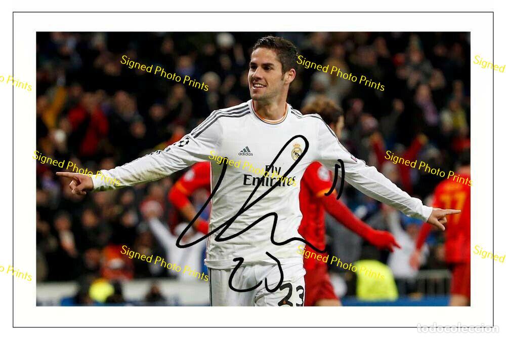 Sammelleidenschaft Sport: ISCO &rdquo;REAL MADRID&rdquo; - FOTO FIRMADA - FIRMA IMPRESA - ENV&Iacute;O GRATIS