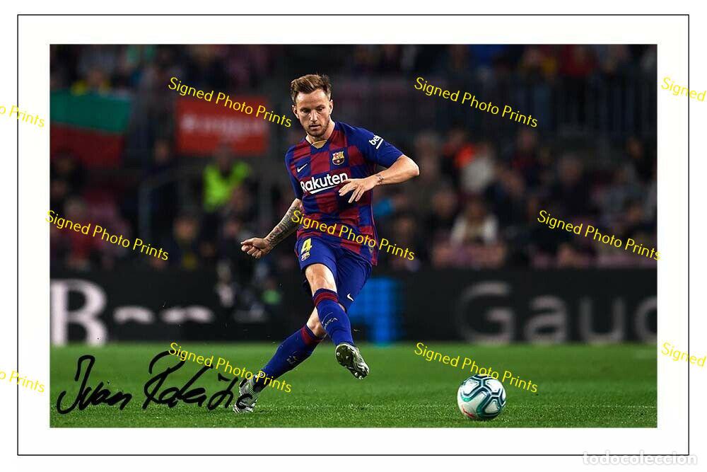 Sammelleidenschaft Sport: Ivan Rakitic &rdquo;BARCELONA&rdquo; - FOTO FIRMADA - FIRMA IMPRESA - ENV&Iacute;O GRATIS