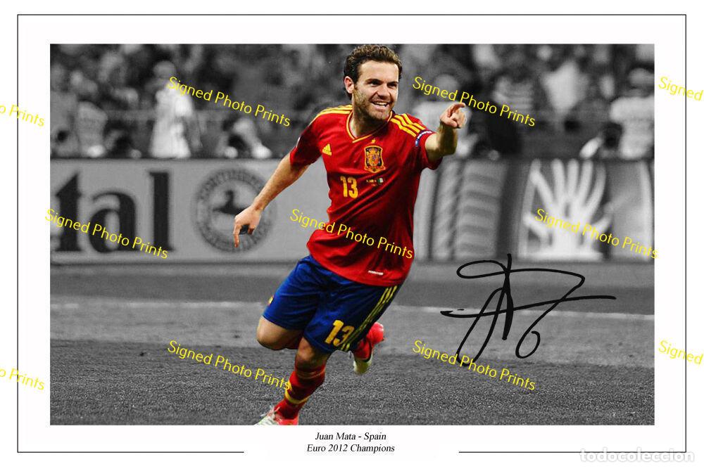 Sammelleidenschaft Sport: Juan Mata &rdquo;ESPA&Ntilde;A&rdquo; - FOTO FIRMADA - FIRMA IMPRESA - ENV&Iacute;O GRATIS