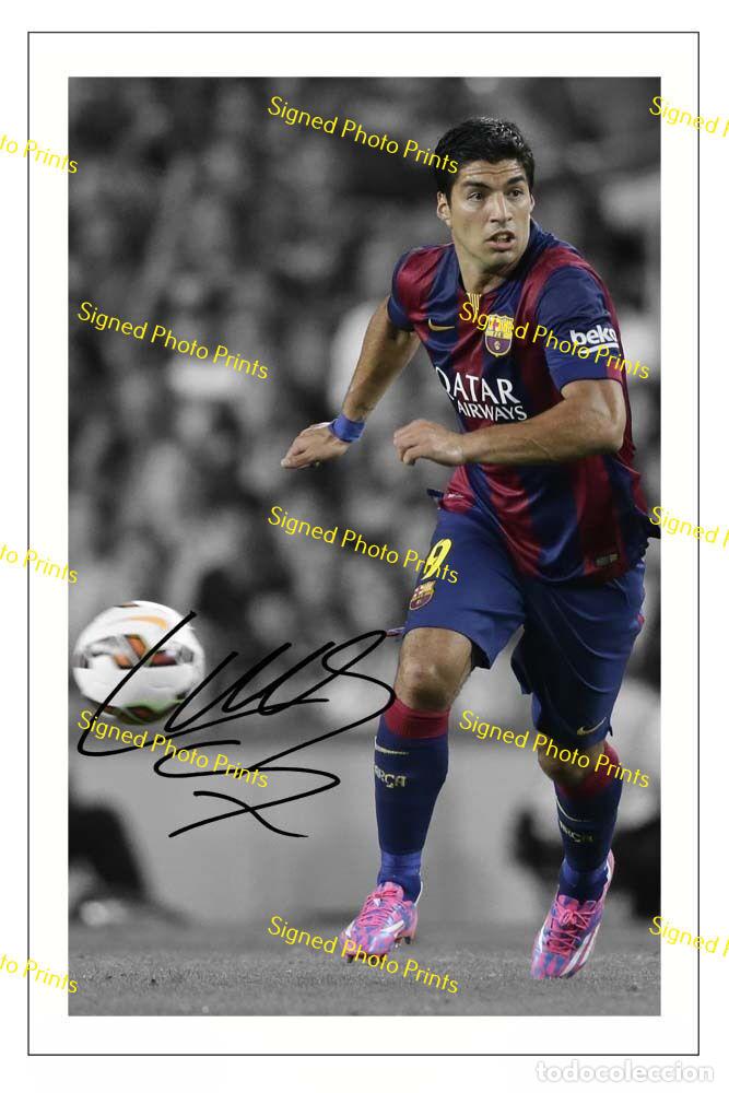 Sammelleidenschaft Sport: LUIS SU&Aacute;REZ &rdquo;BARCELONA&rdquo; - FOTO FIRMADA - FIRMA IMPRESA - ENV&Iacute;O GRATIS