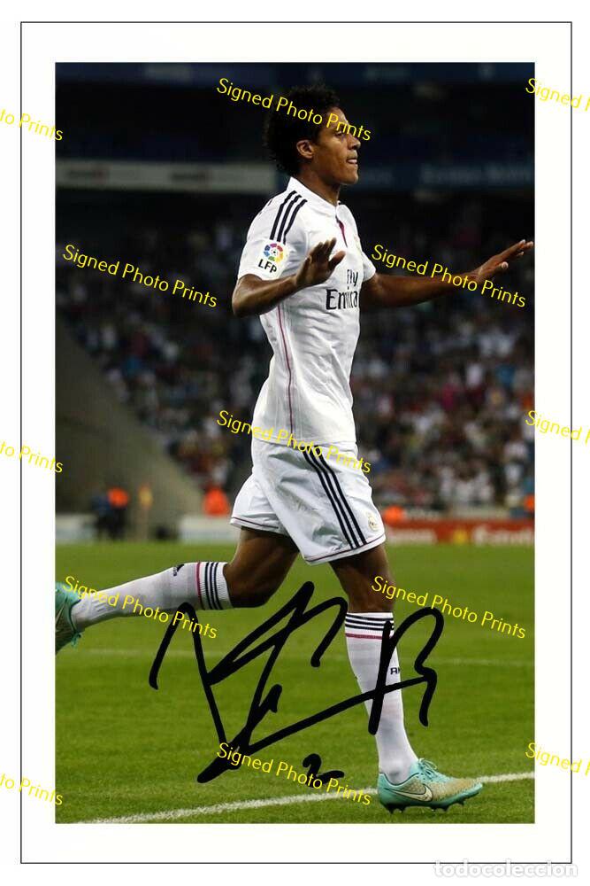 Sammelleidenschaft Sport: Raphael Varane &rdquo;REAL MADRID&rdquo; - FOTO FIRMADA - FIRMA IMPRESA - ENV&Iacute;O GRATIS