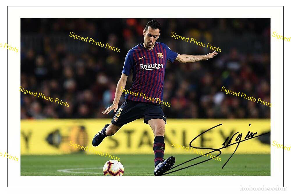 Sammelleidenschaft Sport: Sergio Busquets &rdquo;BARCELONA&rdquo; - FOTO FIRMADA - FIRMA IMPRESA - ENV&Iacute;O GRATIS